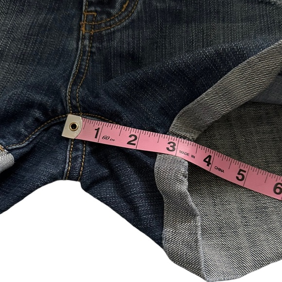 One Teaspoon | Chargers Dark Wash Distressed Cuffed Denim Shorts Size 27 - Picture 14 of 14